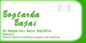 boglarka bajai business card